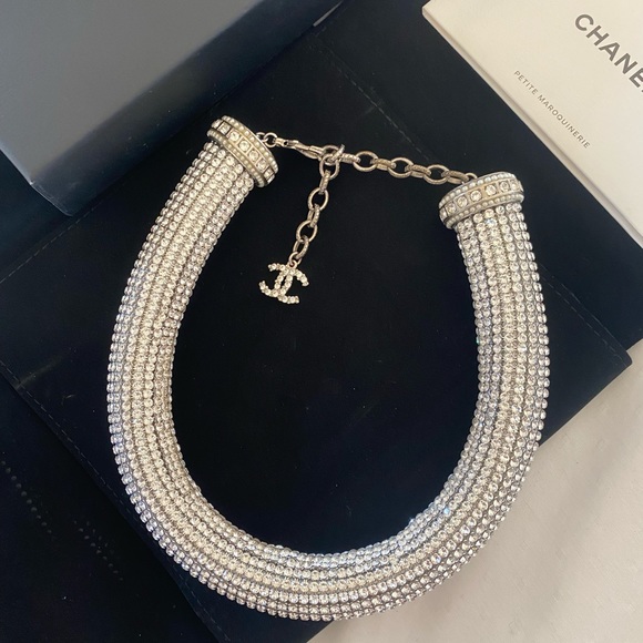 Chanel Crystal CC Necklace/ Chocker Limited - Picture 3 of 11